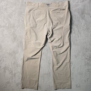 Columbia PFG Omni-Shield Pants Men Biege 40x32  Hiking Fishing